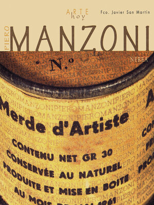 cover image of Piero Manzoni